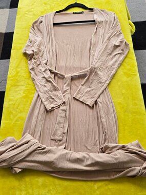 BOOHOO medium Long, Maxi, belted Cardigan